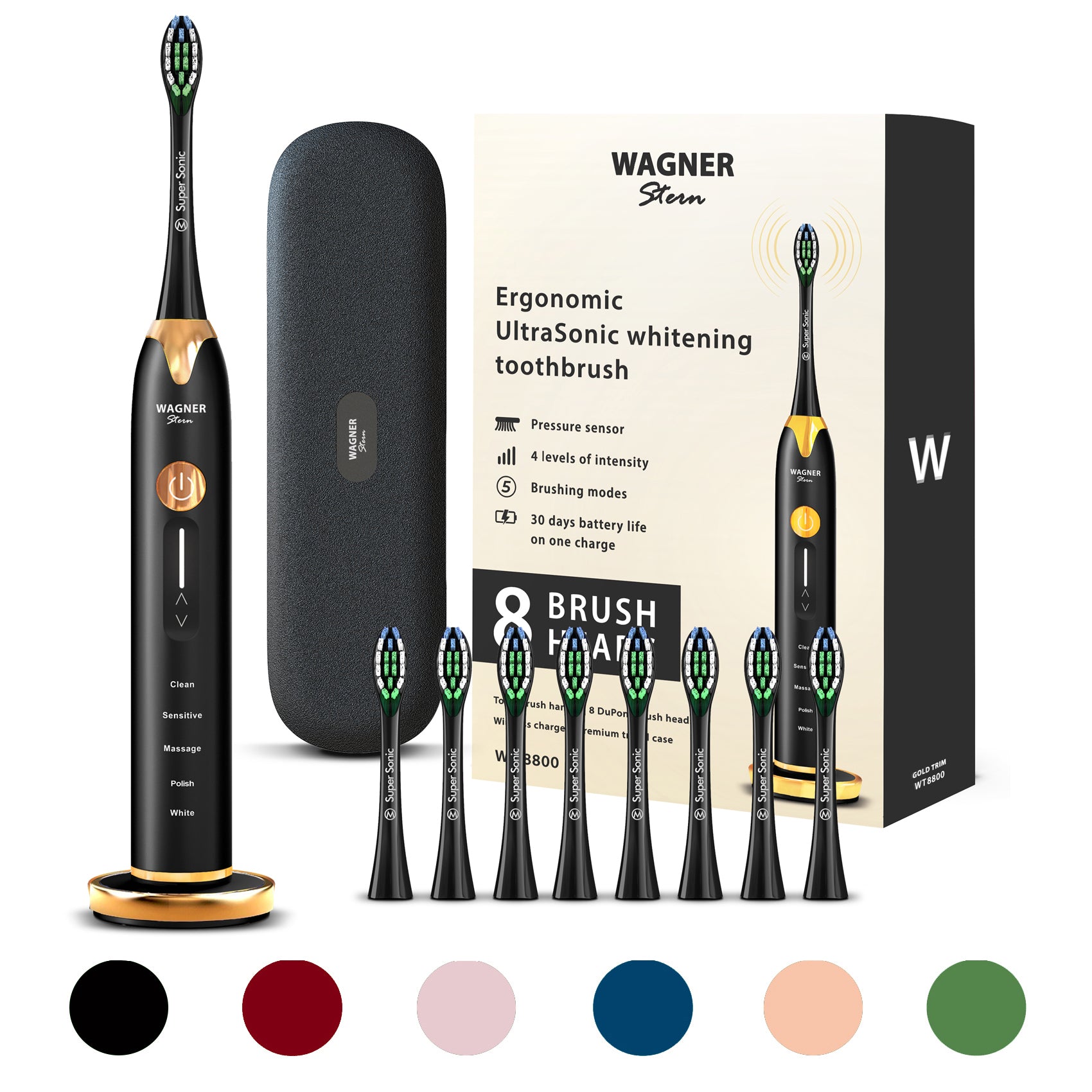 Wagner & Stern Toothbrush Charging Base. (Burgundy)